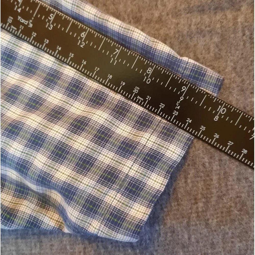 The North Face Men's Shirt Small Blue Checkered Button Down Classic Breathable